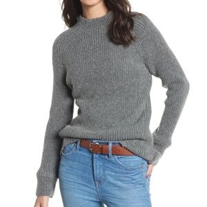 Madewell | Northfield Mock Neck Wool Blend Soft Cozy Sweater Size XS